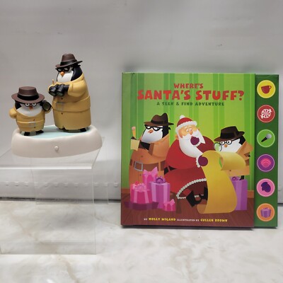 2011 Hallmark ''Where's Santa's Stuff?'' Christmas Ornament And Book Seek and Find