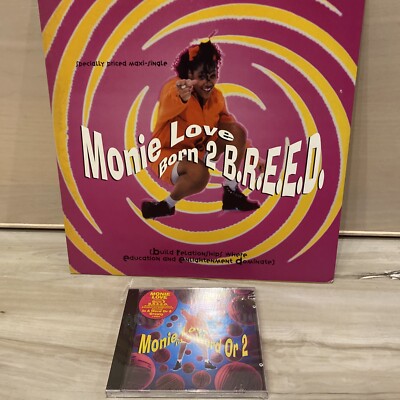 MONIE LOVE- BORN 2 B.R.E.E.D. 12  Maxi- Single & In A Word Or 2 NEW Saw Cut -LOT