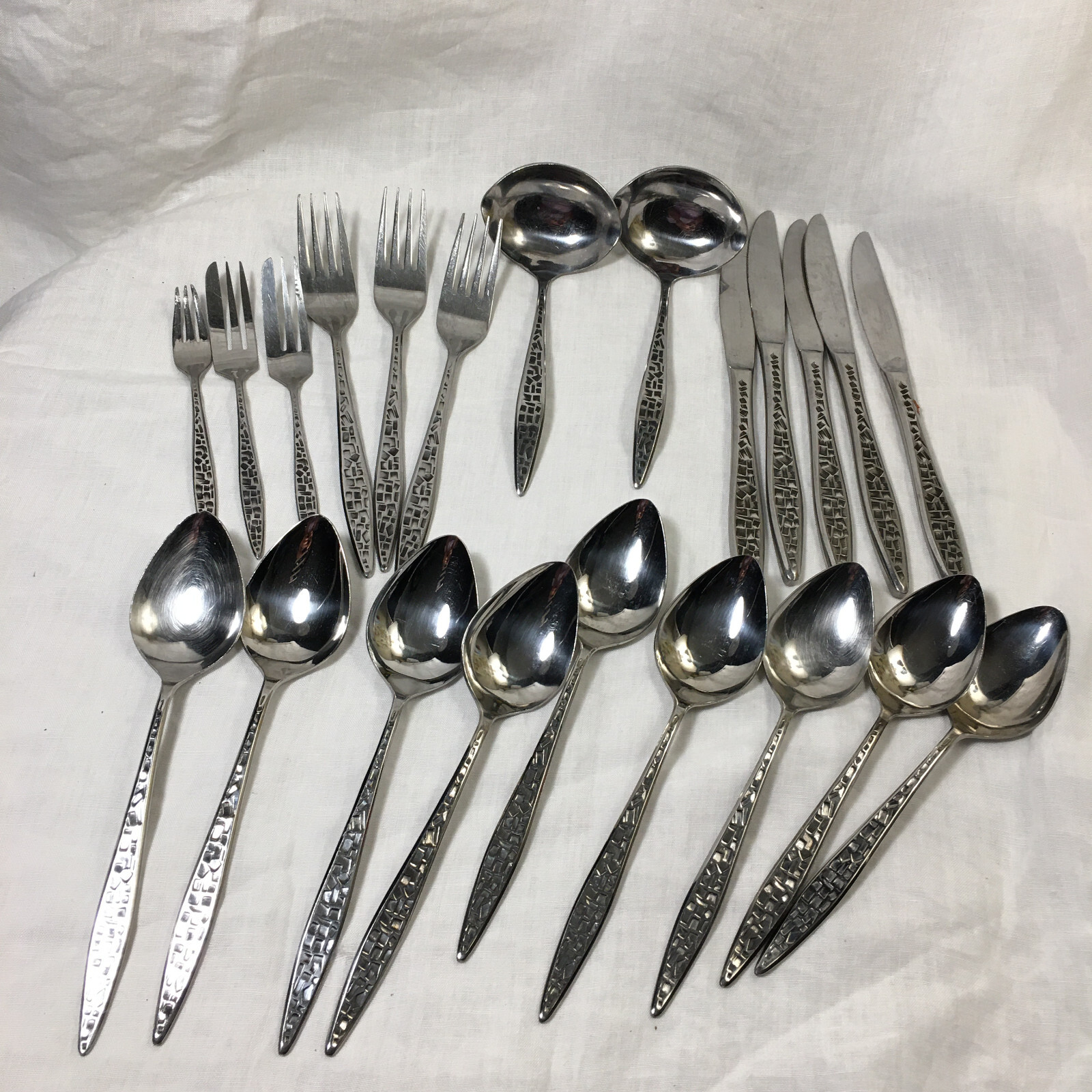 Lot of 22 Vazuma Stainless Steel Ladle Spoon Fork Knife