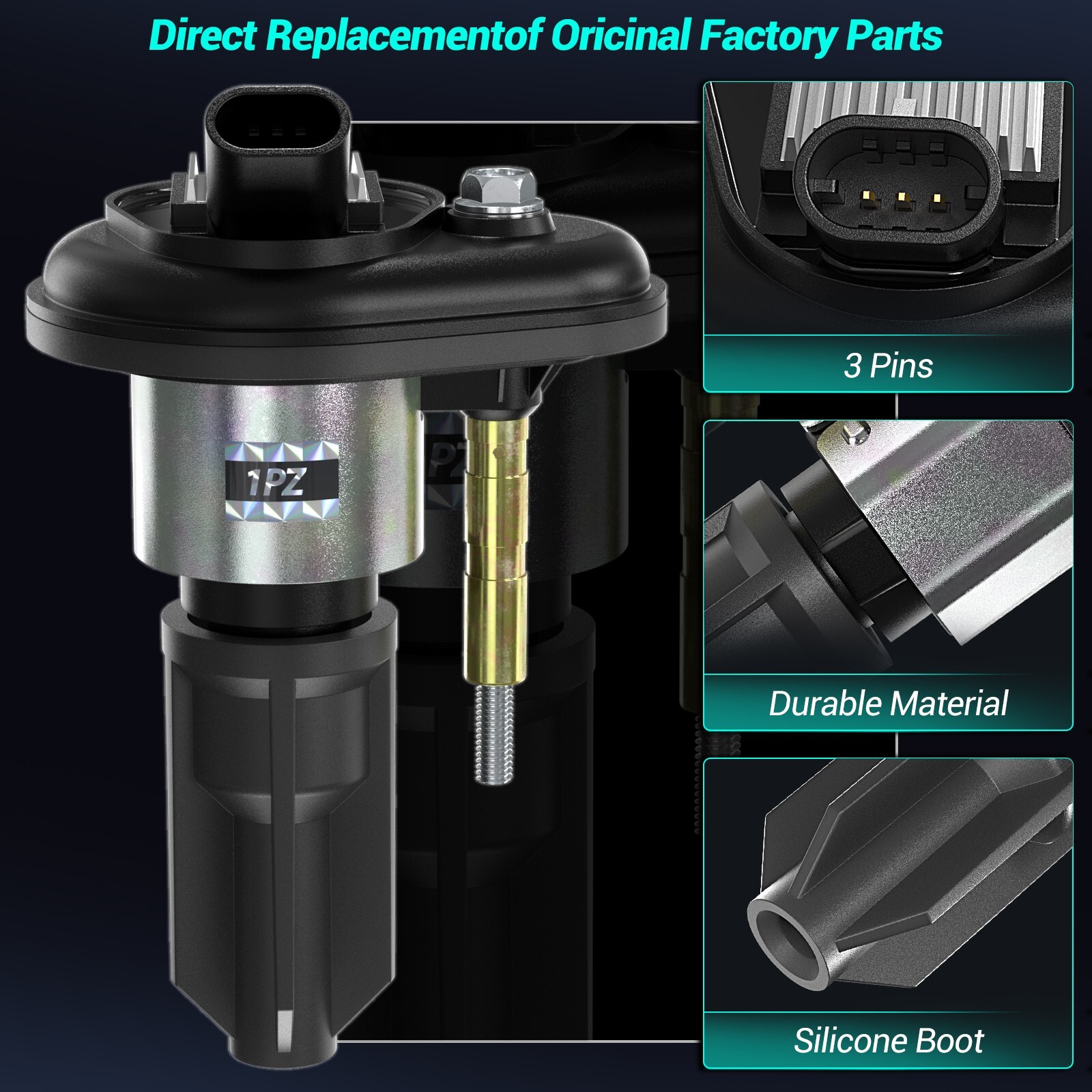 6x Cassette 02-05 OEM UF303 Ignition Coil For Chevy Trailblazer Canyon Envoy GMC