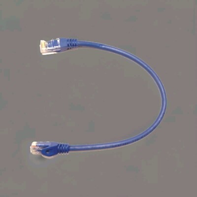 Snagless Cat6 Cat 6  Blue Ethernet 2' 2 foot ft. Short Cord Patch Cable
