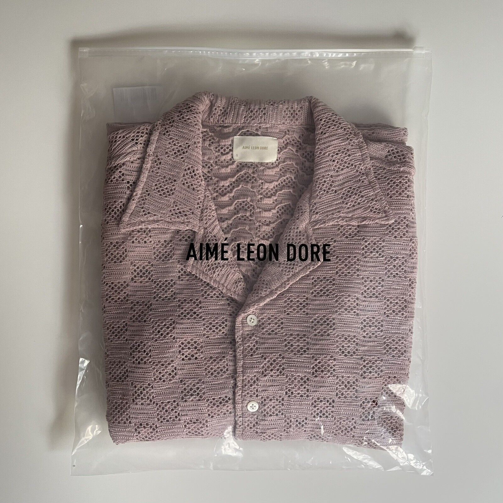 トップス Aime Leon Dore Rico Shirt Violet Ice Aime Leon Dore SS23 ALD Rico Knit Shirt Violet Ice Size
