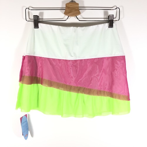 Lucky In Love Tennis Skirt Skort Striped Vaportex Youth Girl’s XL NWT