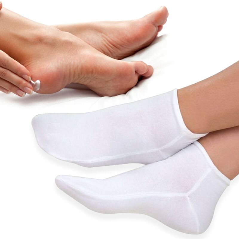 Stretchy Cotton Moisturising Socks Overnight Treatment Dry/Hard Feet Foot Repair