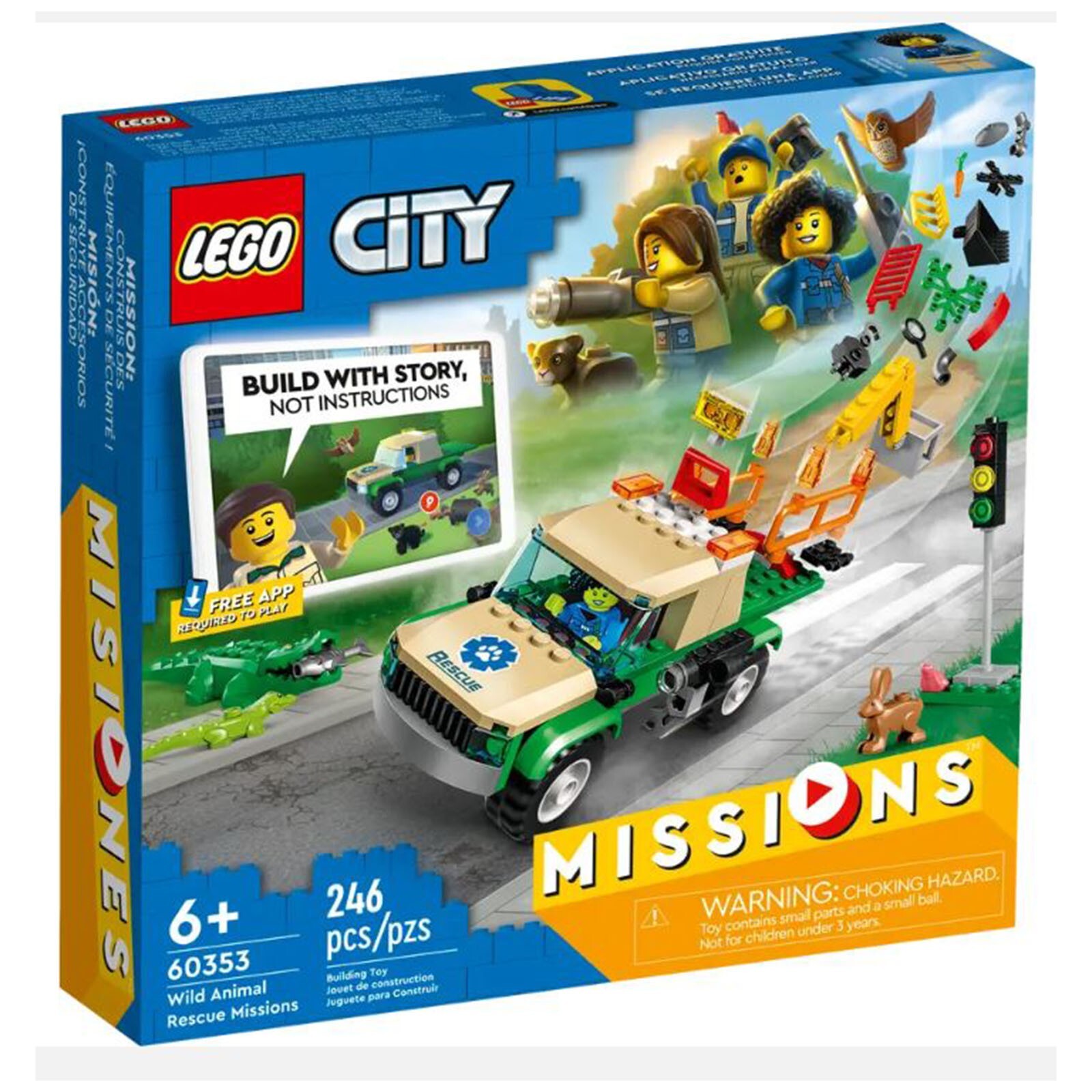 Конструктор LEGO City Миссии по спасению диких животных 60353 НОВЫЙ