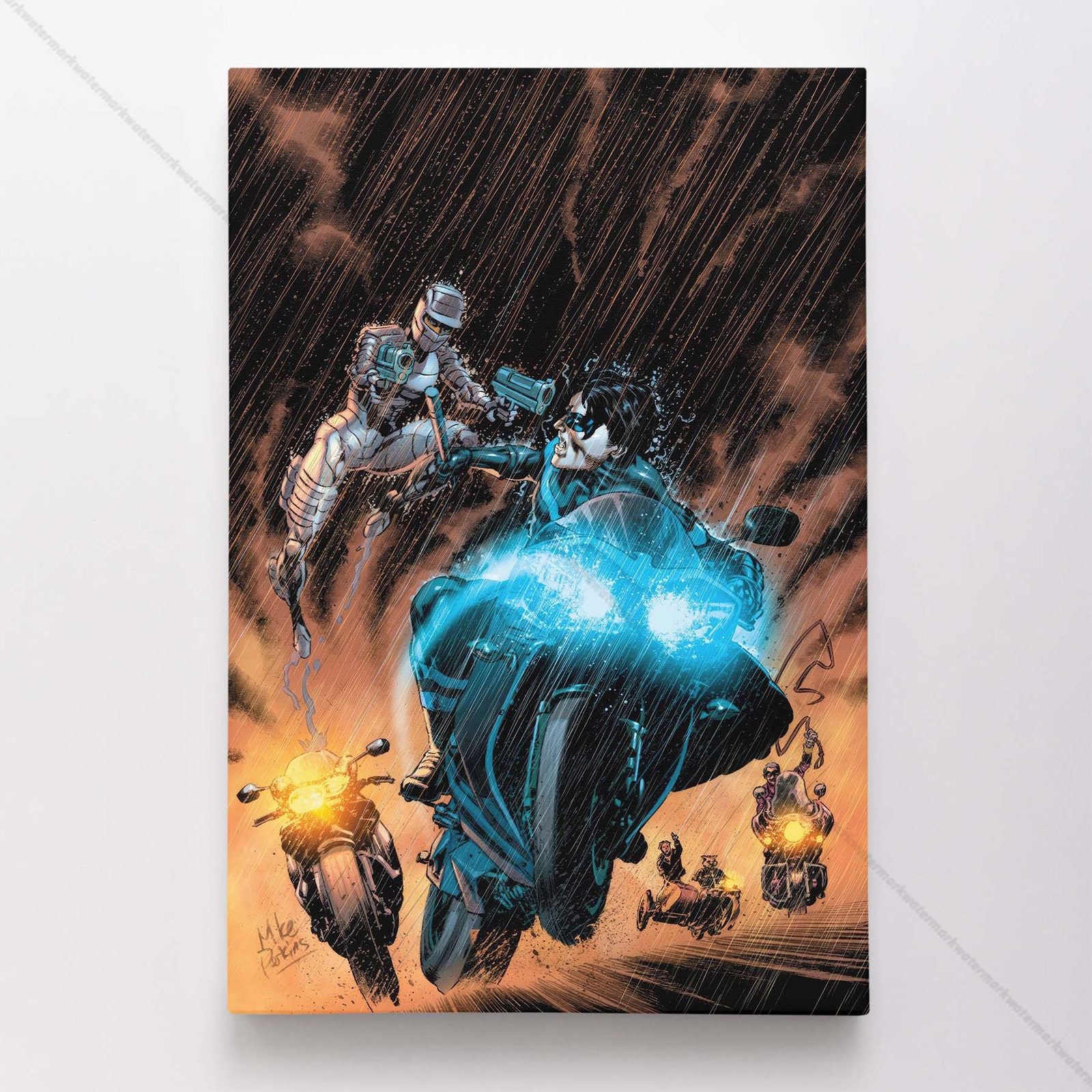 Nightwing Poster Canvas DC Comic Book Cover Art Print #41323