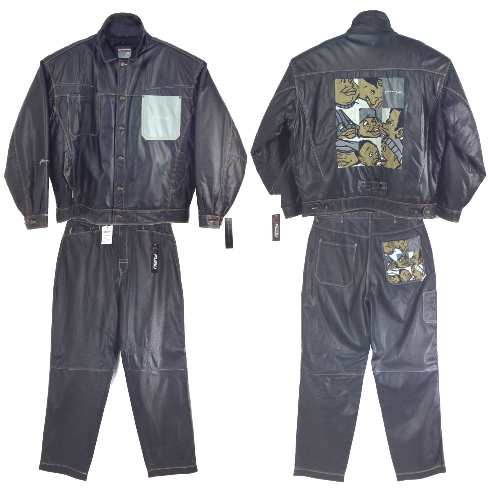 PLATINUM FUBU スエット セットアップ　XXL PIPING TRACK JACKET PANTS SET UP FAM-41304 FAM-41500