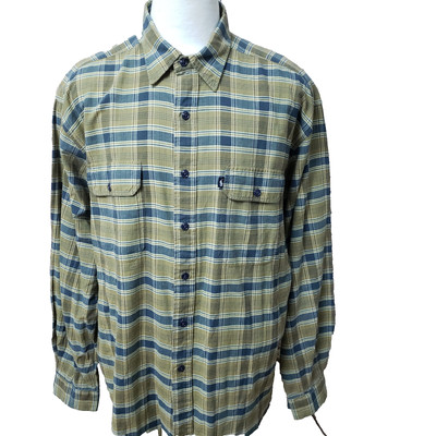 Polo Ralph Lauren Men Size XL Checked Cascade Indian Madras L/S Casual Shirt