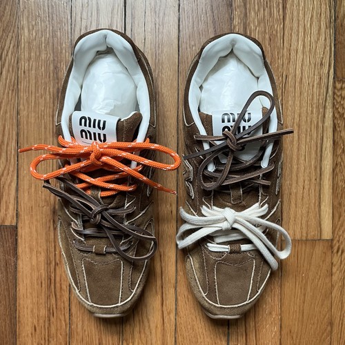 New Balance x Miu Miu 530 SL Suede Sneakers Cinnamon Size 41 New Balance x Miu Miu 530 SL Suede Sneakers Cinnamon Size 41