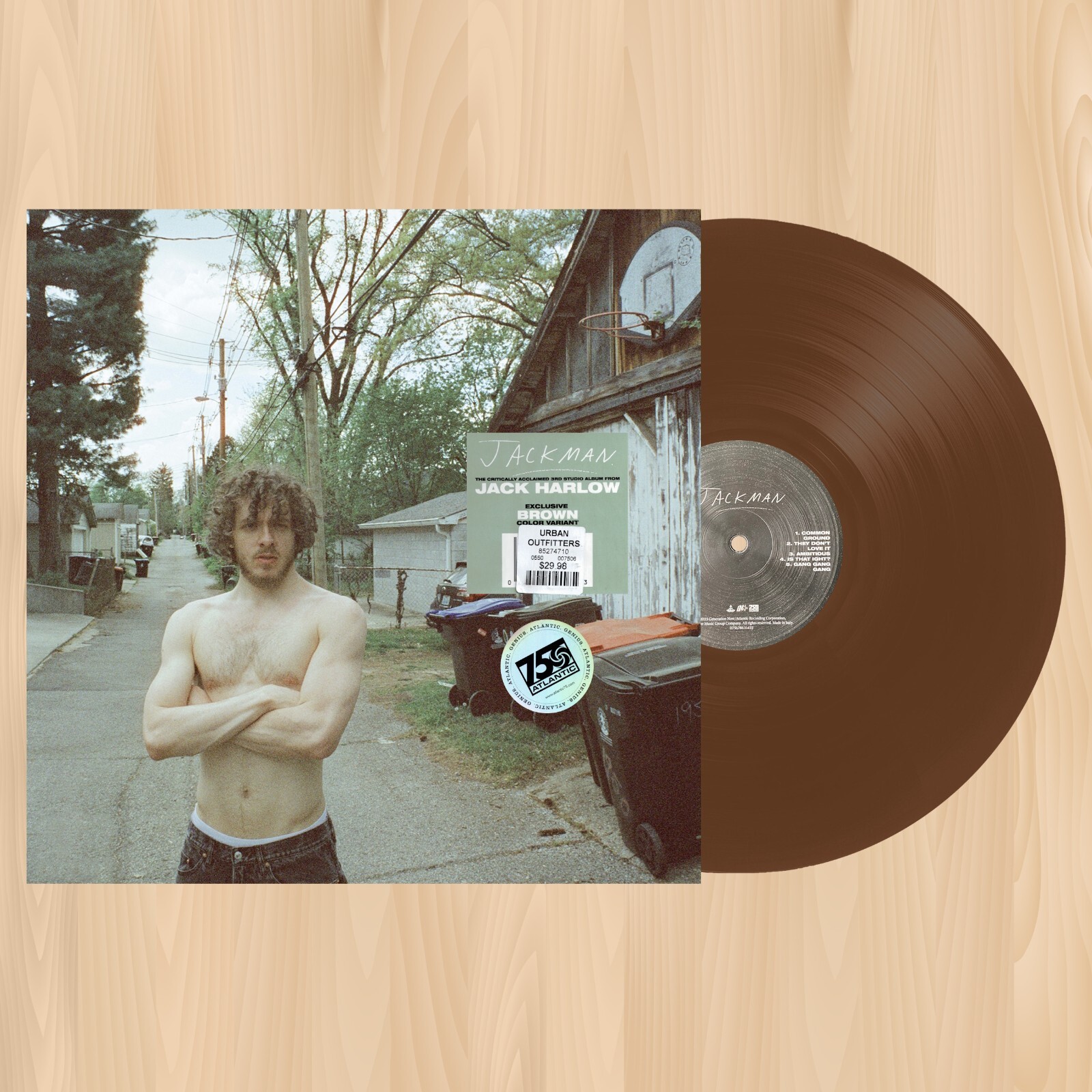 BROWN VINYL--- JACK HARLOW Jackman UO EXCLUSIVE LP RECORD