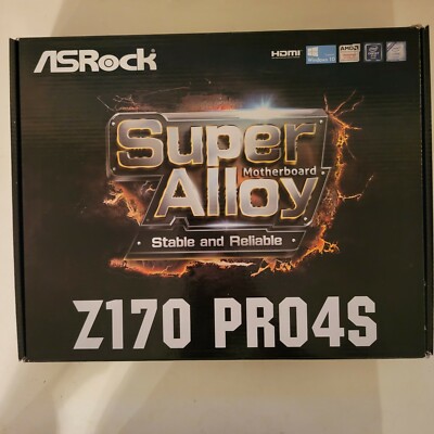 ASRock Z170M Pro4S Micro ATX DDR4 Computer Motherboard desktop gaming