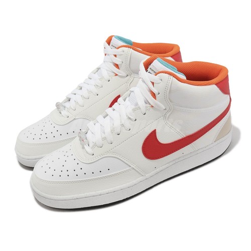

Мужская повседневная обувь Nike Court Vision Mid NN White University Red Ivory FD9926-161, Цвет слоновой кости, Court Vision Mid Nn