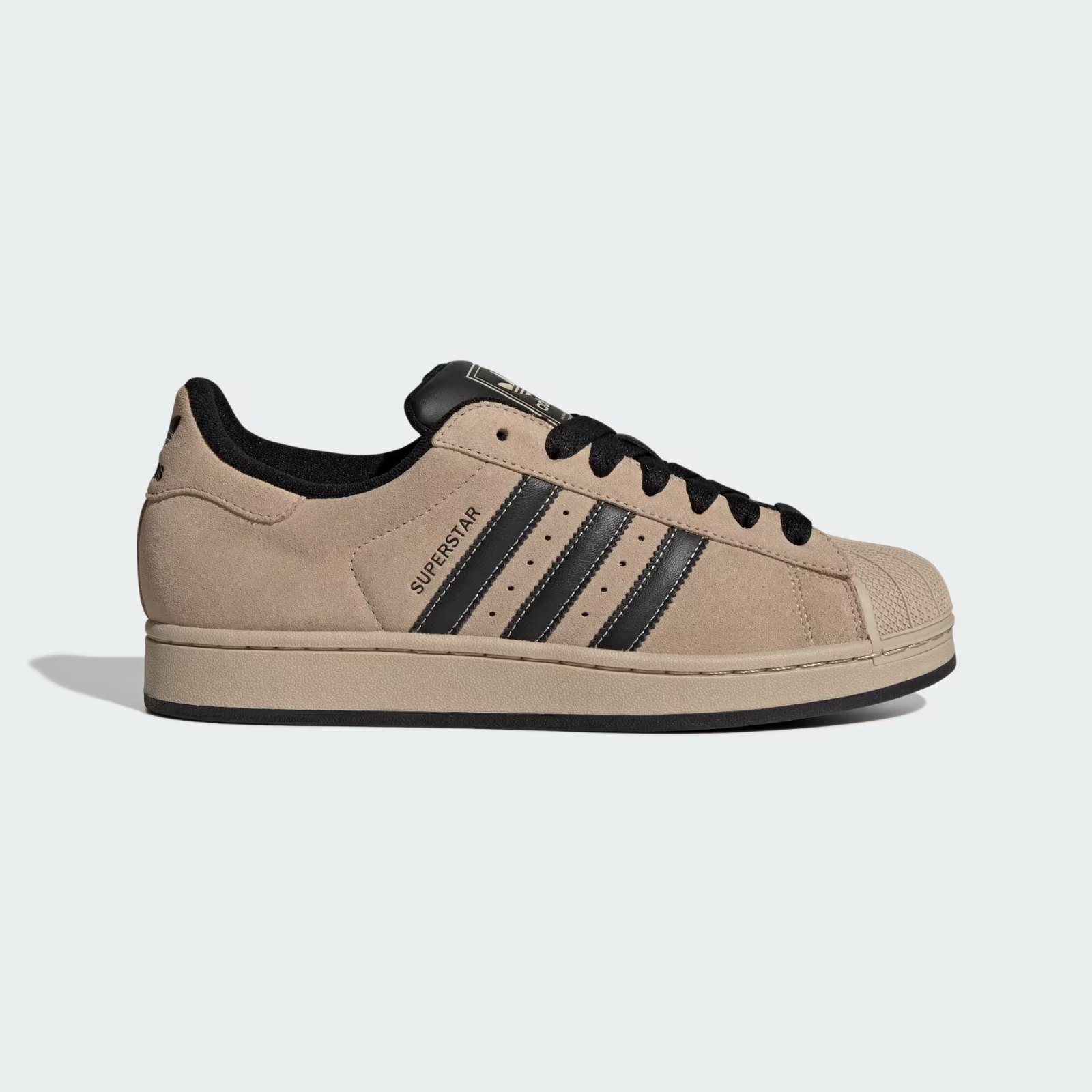 Adidas Originals Men's Superstar II Shoes in Stone Khaki/Core