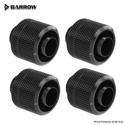 4Pcs Barrow G1/4'' to 3/8'' ID, 5/8'' OD Compression Fitting Soft Tubing 10/16mm B