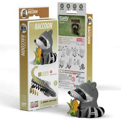 Raccoon 3D Cardboard Model Kit Eugy New