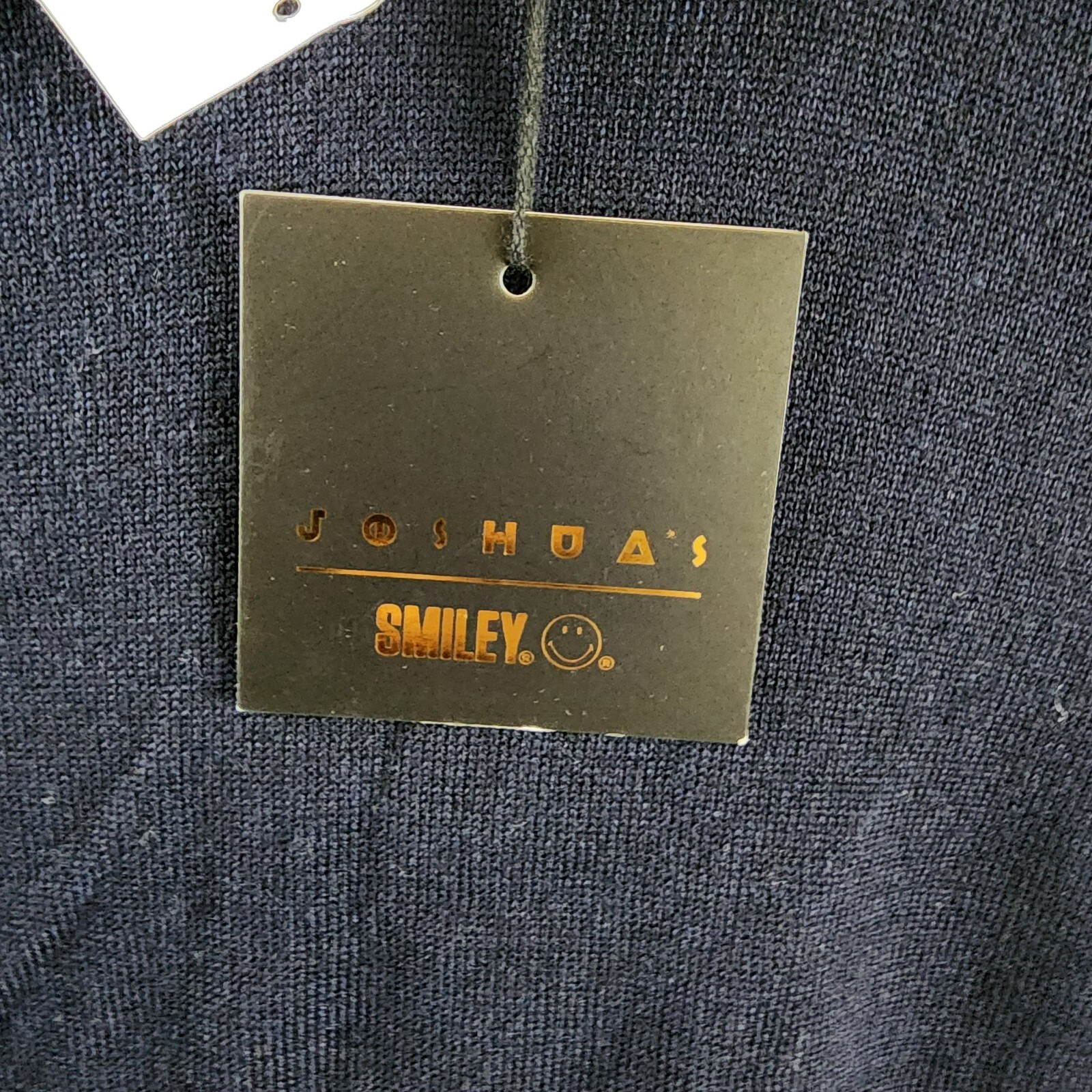 Joshua Sanders Pixel Wool Crewneck Sweater Men's L Navy Ribbed Pullover L/S - Picture 8 of 15