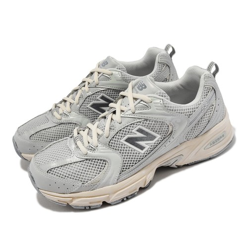 

Мужские повседневные кроссовки унисекс New Balance 530 NB серебристо-серые MR530VS-D, Серебряный, 530