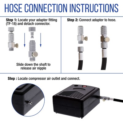 Master G34 Gravity Feed Airbrush Kit Mini Air Compressor, Hobby Craft Art Cake
