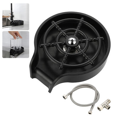 Auto Faucet Sink Glass Rinser Cleaner Bottle Cup Washer Bar Kitchen Tool V6G6