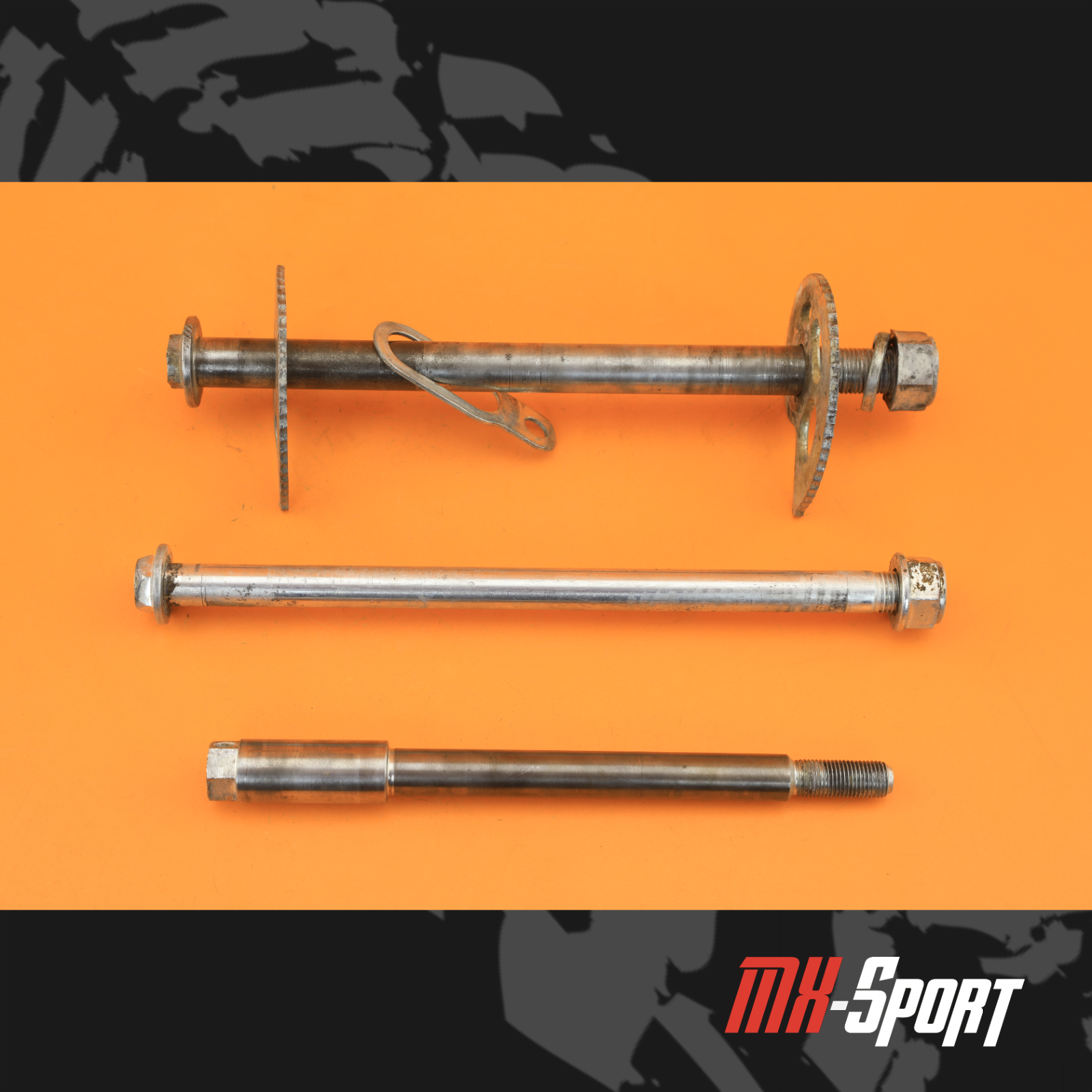 93-02 2002 XR200R XR200 OEM Axles Front Rear Axle Swingarm Arm Pivot Bolt Shaft