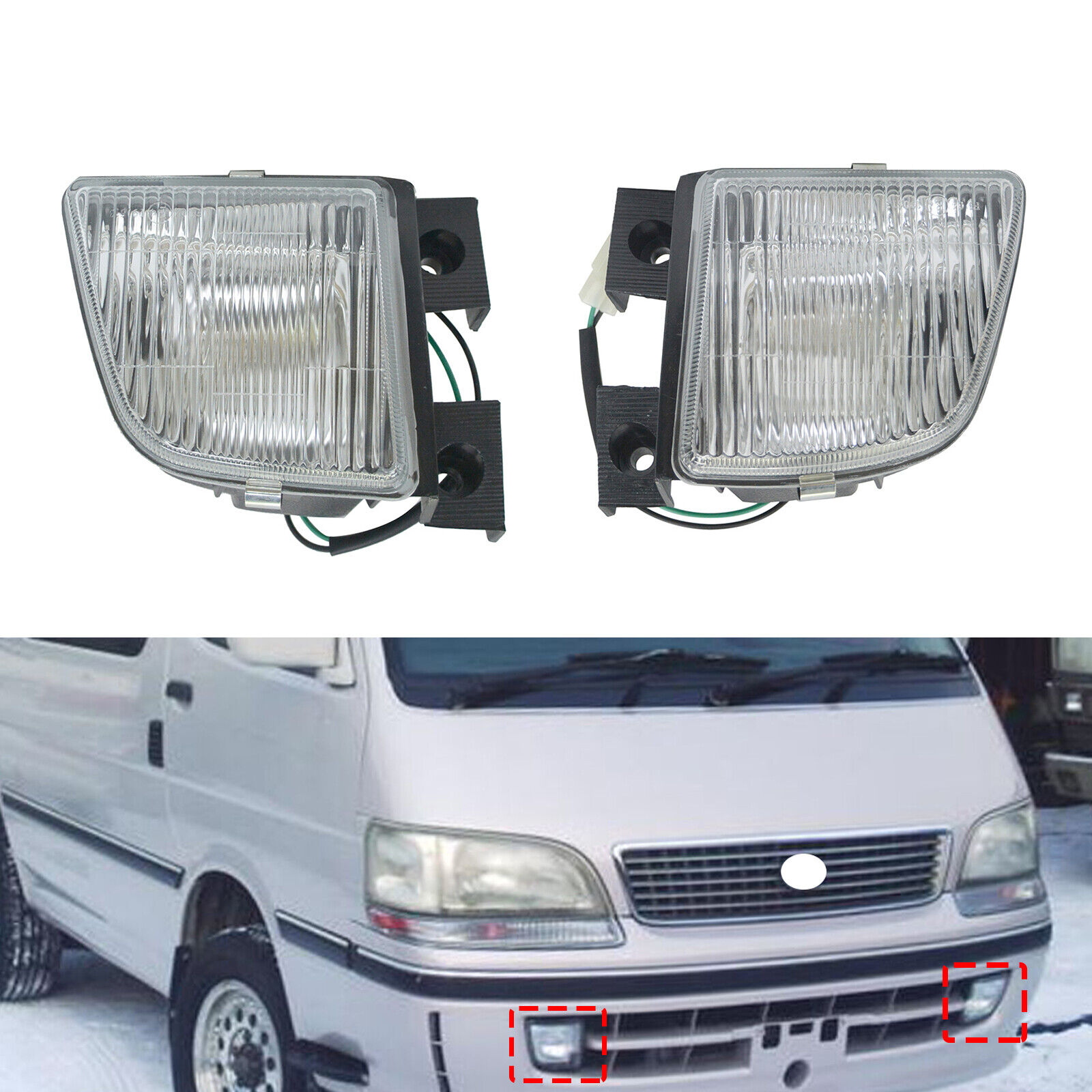 For Toyota Hiace 2014-2018 Front Bumper m Daytime Running