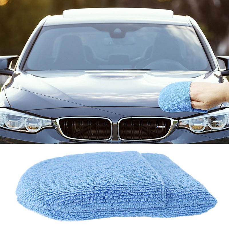 6 X Microfiber Foam Sponge Polish Wax Applicator Car Detailing Cleaning Pad