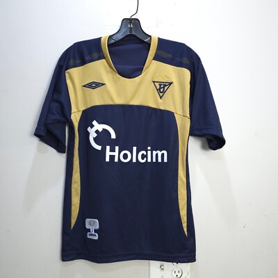LDU Quito Ecuador Liga Pro Soccer Football Jersey Youth Medium Umbro Navy Futbol