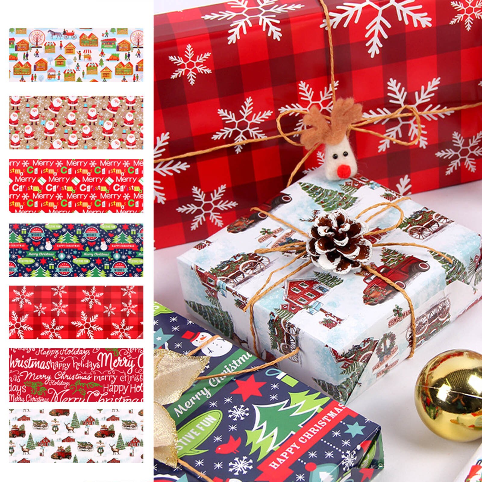 Colorful Gift Wrapping Paper Holiday Party Gift