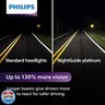 Philips Automotive Lighting H11 NightGuide Platinum Premium Upgrade Automotive Replacement Headlight Bulb for High Beam, Low Beam, and Fog Positions (Pack of 2)