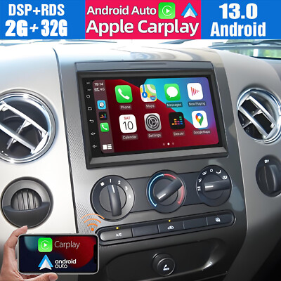 For Ford F-150 2004-2008 Android Auto Apple CarPlay Car Radio GPS Stereo +Camera