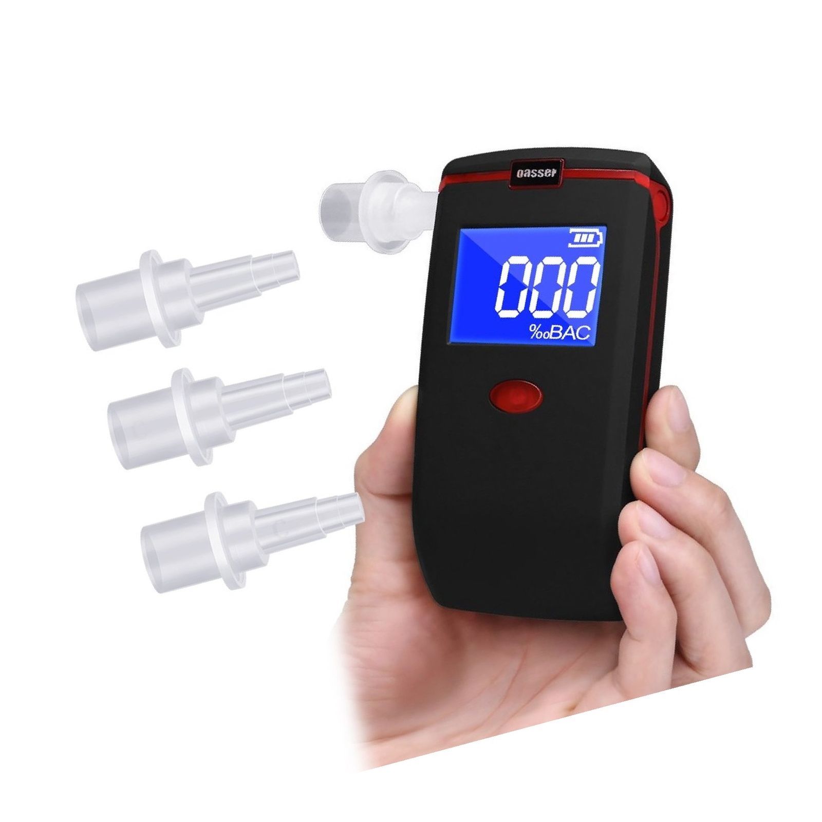 Oasser Breathalyzer Alcohol Tester Digital LCD Breath Tester Semi-Conductor S...