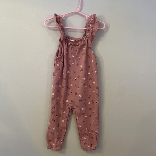 Carter's 12 months Baby Girl Pink Floral Romper Coverall