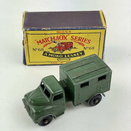 MATCHBOX 　No.68 Army Wireless Truck Matchbox Lesney #68 Army Wireless Radio Truck w/ Box 1959 | eBay