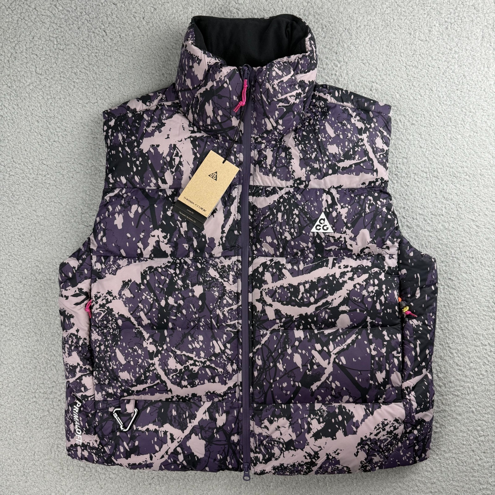 Nike ACG Vest Women Medium M Purple Camo Lunar Lake Therma