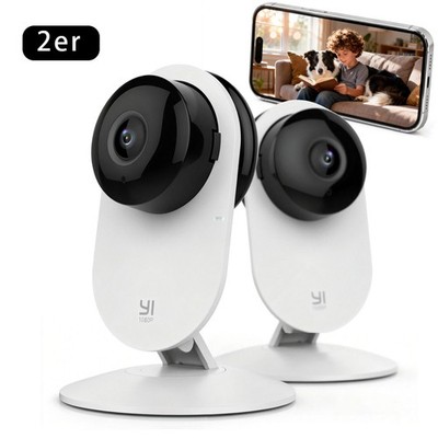 YI 1080P HD Überwachungskamera Indoor WLAN IP Drehbar Baby Kamera Haustierkamera