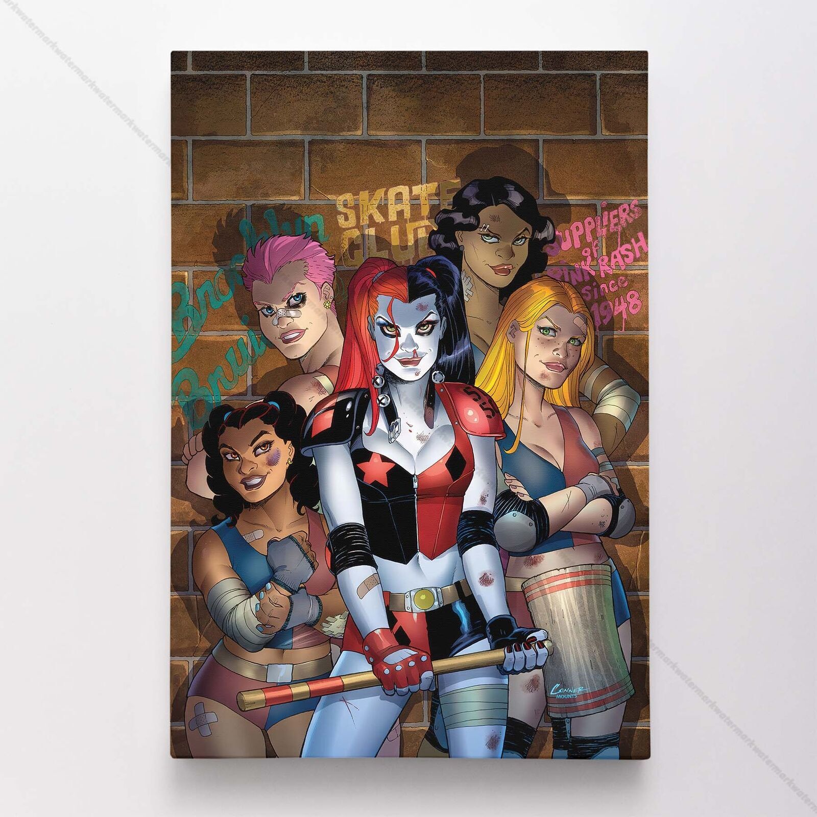 Harley Quinn Poster Canvas Superhero DC Comic Book Comics Wall Art Print #2958