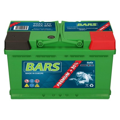 BARS PREMIUM 12V 90 Ah 800A EN AUTOBATTERIE ersetzt 80Ah 85Ah 88Ah 90Ah