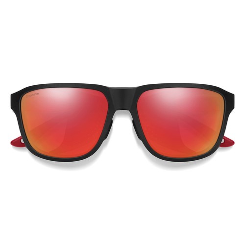 Pre-owned Smith Embark Sport & Performance Sunglasses - Tnf Matte Black/horizon Red Frame
