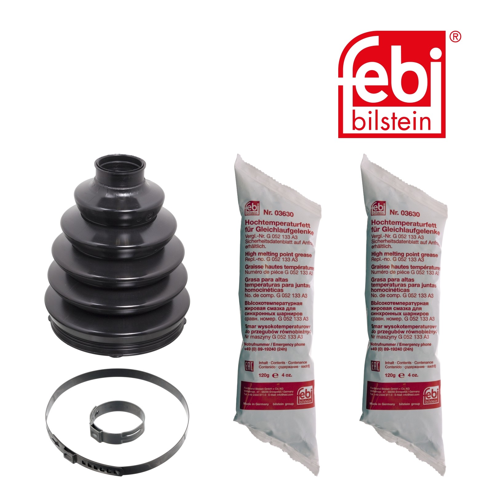 FEBI 101942 Faltenbalg Satz Antriebswelle Manschette Vorderachse