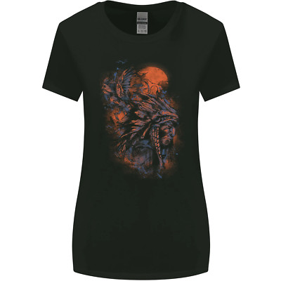 Native American Indian Headdress Apache Womens Wider Cut T-Shirt