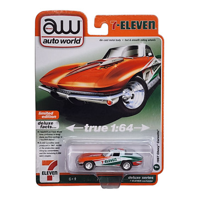 AUTO WORLD Deluxe Series 7-Eleven 7-11 Exclusive Release 1/64 Corvette Viper