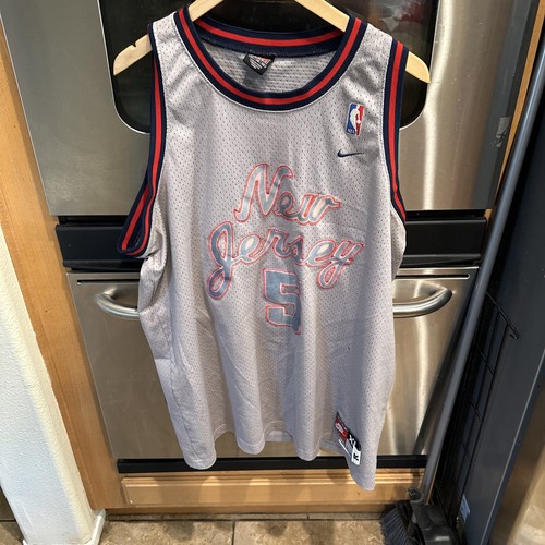 Vintage Nike Jason Kidd New Jersey Nets Jersey Size XL Grey