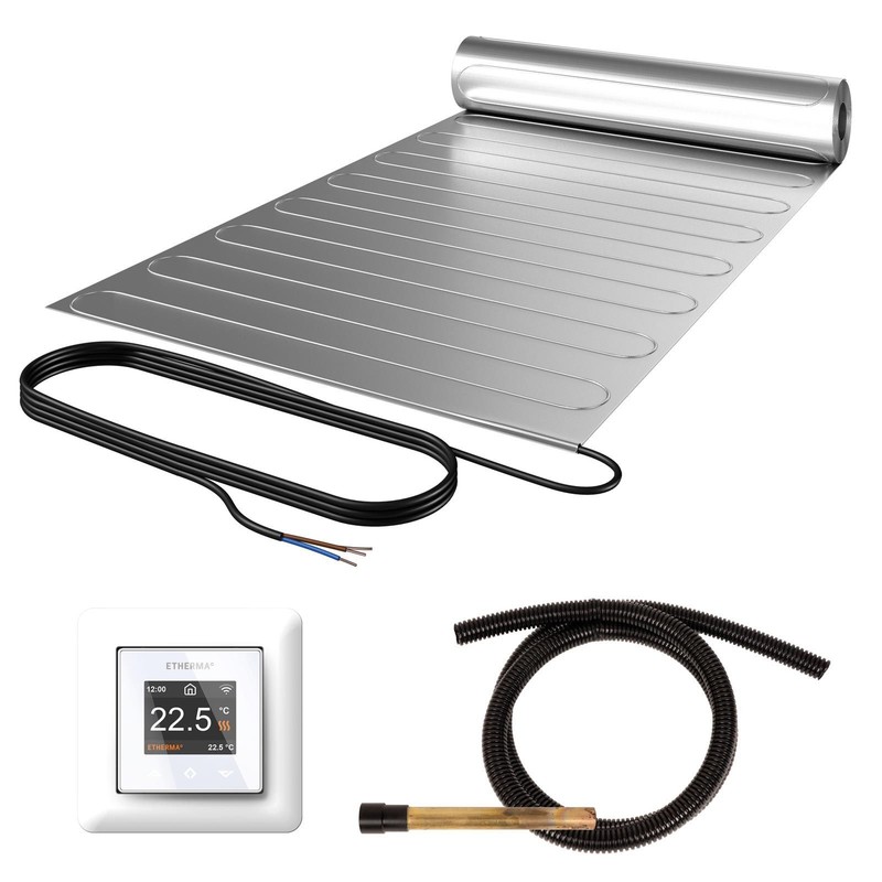 Etherma Chauffage Au Sol ÃLectrique 5 M2 Laminotherm-Set Pro Avec Thermostat