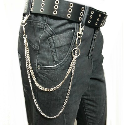 Idopy Pantaloni da Uomo Slim Fit Neri da Uomo Pantaloni da Motociclista