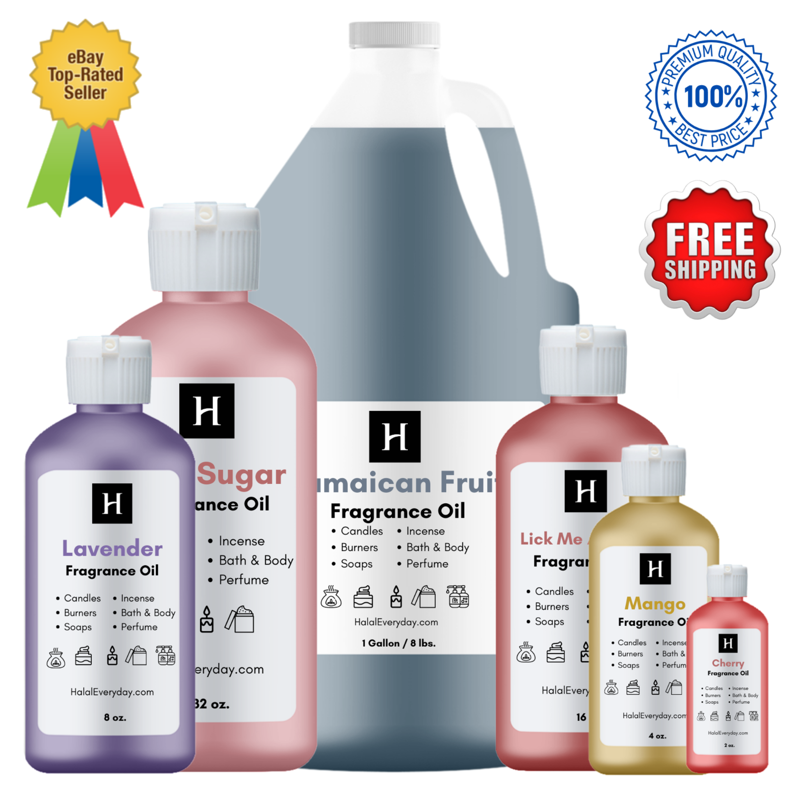 Fragrance Oil For Soap Making Candle Burner Incense Perfume Warmer Fresh Bulk