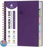Clever Fox When I Die Planner With Pockets for Documents – End-of-Life Organizer Binder for Important Personal Info and Final Wishes (Purple)