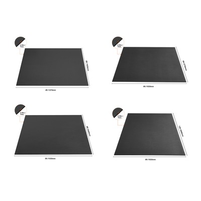 VEVOR Large Yoga Mat 6/7/8/9/10/12 ft Workout Mats for Home Gym Flooring Black