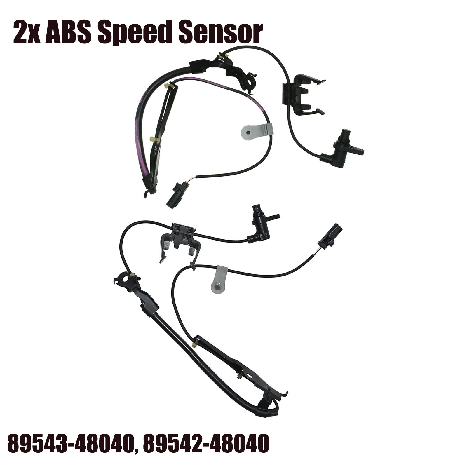 2x ABS Wheel Speed Sensor Front For 08-2018 Toyota Highlander
