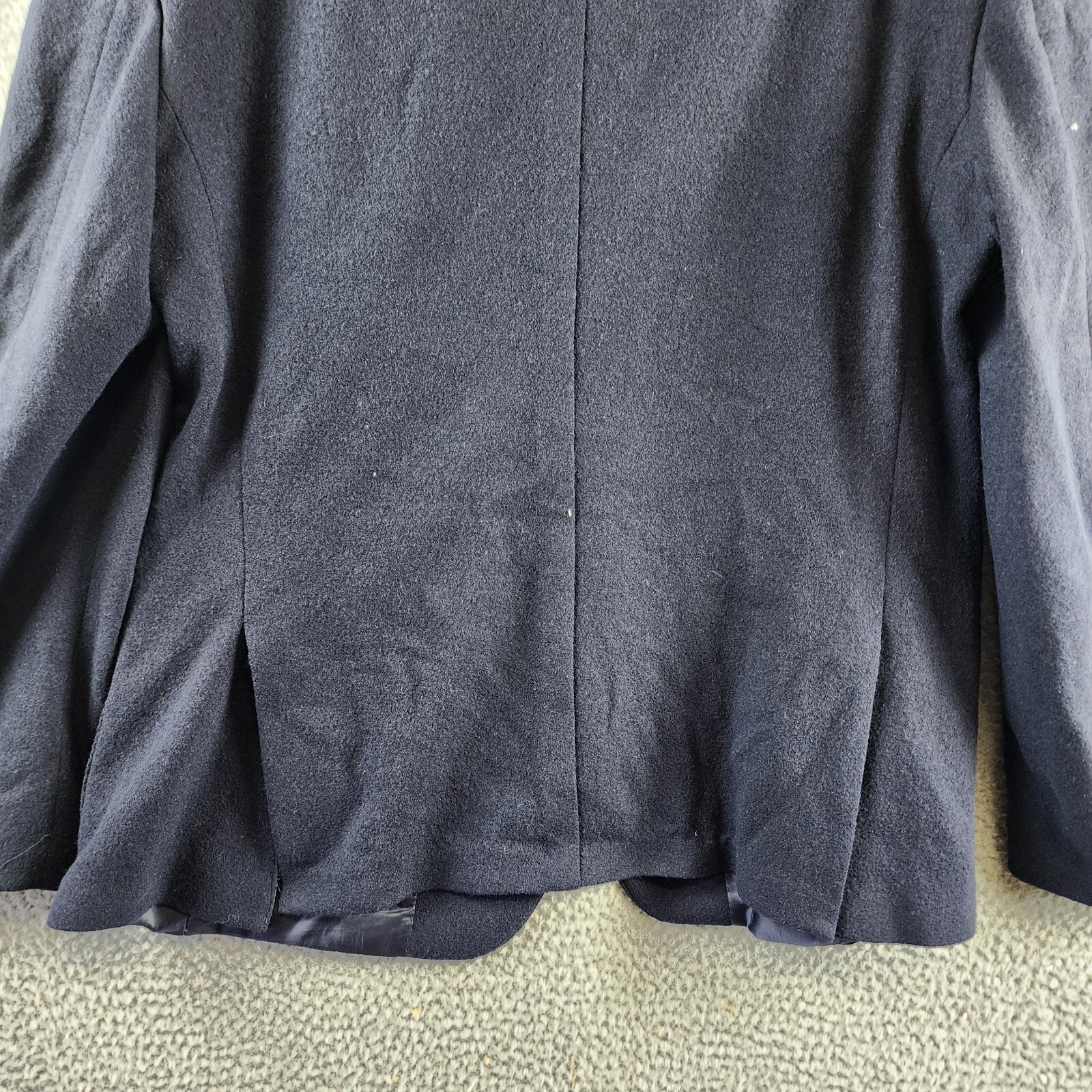 The Men's Store at Bloomingdale's Micro Bouclé Regular Fit Coat Men's 42R Navy - Picture 6 of 18