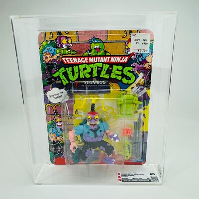 Scumbug CAS 80   1990 Teenage Mutant Ninja Turtles Playmates MOC AFA Unpunched